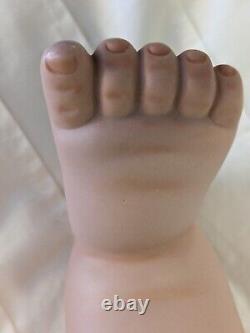 Poupée bébé en porcelaine de reproduction Vintage DeHetre, Punkin 20 pouces, 1987