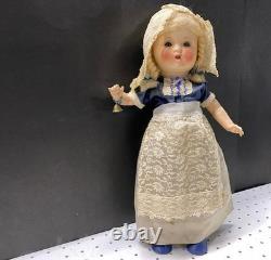 Poupée composite allemande vintage blonde avec cloche 16