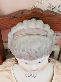 Poupée d'artiste antique Emma Clear en bisque Parian 1948 Vintage 23 avec vêtements d'origine