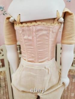 Poupée d'artiste antique Emma Clear en bisque Parian 1948 Vintage 23 avec vêtements d'origine