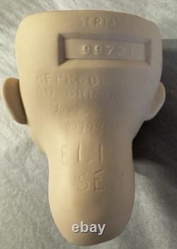 Poupée d’artiste vintage des années 1990, réplique à tête en porcelaine, reproduction de 10,5 po