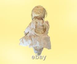 Poupée d'enfant Heubach vintage 12 pouces tête en porcelaine corps en composition entièrement articulé