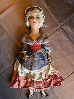 Poupée de Boudoir Vintage Porcelaine 29 Pouces Livraison Prioritaire Gratuite