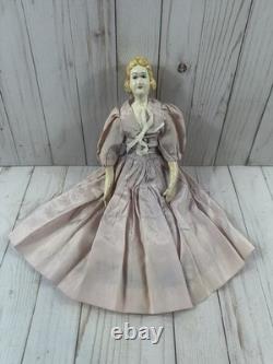 Poupée de boudoir vintage à tête en porcelaine, 15, fin des années 1800