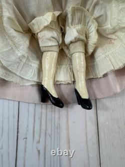 Poupée de boudoir vintage à tête en porcelaine, 15, fin des années 1800