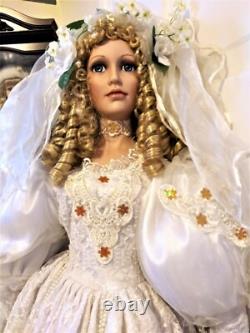 Poupée de collection Ashley Belle Bride rare vintage de 42 pouces de hauteur, superbe pièce
 <br/>
	