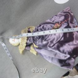 Poupée en Porcelaine Blonde Antique Tête de Chinois Orange Bottes Réparées Allemande Bas Front 13