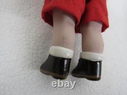 Poupée en Porcelaine Pinocchio Vintage Petite Articulée RARE Yeux Googly