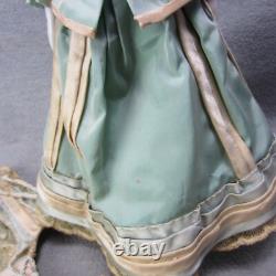 Poupée en biscuit à tête solide en dôme antique Bredermeir 12 LIRE Fissure de cheveux