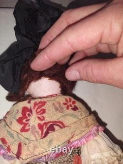 Poupée en bisque de porcelaine SFBJ Paris en composition vintage/antique de 14 pouces avec vêtements d'origine