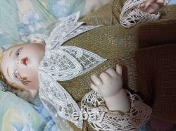 Poupée en bisque vintage Bell Céramiques Kay McKee 35cm 1986 Poupée western