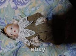 Poupée en bisque vintage Bell Céramiques Kay McKee 35cm 1986 Poupée western