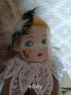 Poupée en bisque vintage Bell Céramiques Kay McKee 35cm 1986 Poupée western