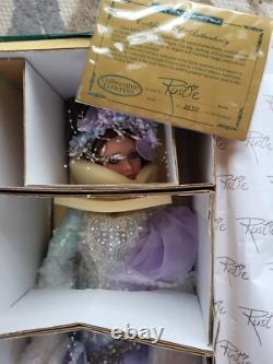Poupée en porcelaine Arielle Vintage 1999 par Rustie avec certificat et support