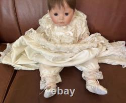 Poupée en porcelaine Dianna Effner faite à la main Vintage Bébé Angela 1998 Collectionnable