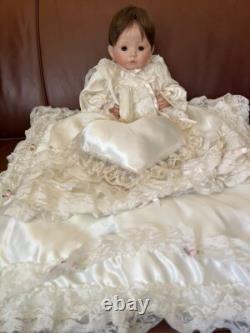 Poupée en porcelaine Dianna Effner faite à la main Vintage Bébé Angela 1998 Collectionnable