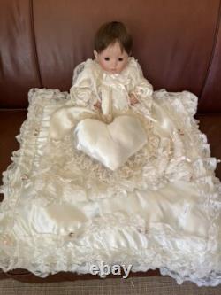 Poupée en porcelaine Dianna Effner faite à la main Vintage Bébé Angela 1998 Collectionnable