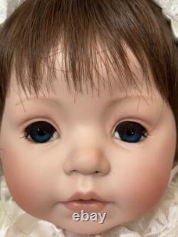 Poupée en porcelaine Dianna Effner faite à la main Vintage Bébé Angela 1998 Collectionnable
