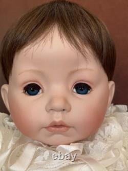 Poupée en porcelaine Dianna Effner faite à la main Vintage Bébé Angela 1998 Collectionnable