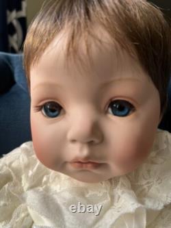 Poupée en porcelaine Dianna Effner faite à la main Vintage Bébé Angela 1998 Collectionnable