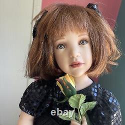 Poupée en porcelaine Jane Bradbury 24 yeux verts 21/750 2002 Vintage Rare Cheveux Roux