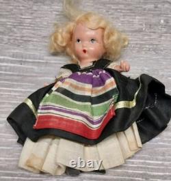 Poupée en porcelaine Judy Ann USA antique des années 1930 avec vêtements d'origine vintage