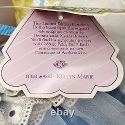 Poupée en porcelaine Kellyn Marie des Cabbage Patch Kids vintage 4882 d'Applause - Complète
