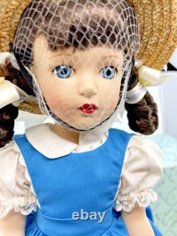 Poupée en porcelaine Margret Madame Alexander vintage 16 neuve avec boîte et support