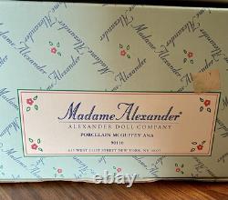 Poupée en porcelaine McGuffey Ana 15 de Madame Alexander 1999 #90110 Vintage dans sa boîte d'origine