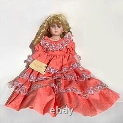 Poupée en porcelaine Vintage 1989 Goebel Betty Jane Carter LuAnne #118 Édition Limitée