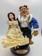 Poupée En Porcelaine Vintage 2002 BeautÉ Et La BÊte Avec Set Tournant Et Musique