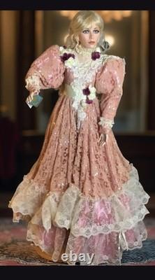 Poupée en porcelaine Vintage Rustie Charlotte, 36 pouces de hauteur, édition limitée 0450/2000 avec