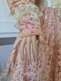 Poupée en porcelaine Vintage Rustie Charlotte, 36 pouces de hauteur, édition limitée 0450/2000 avec