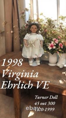 Poupée en porcelaine Virginia Turner rare vintage 1998 30 # 45/300 1-20-1999