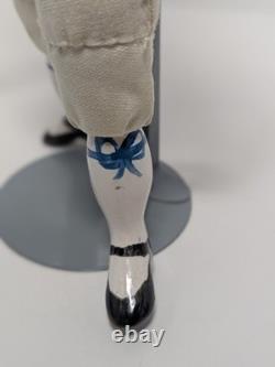 Poupée en porcelaine allemande antique (années 1840-1890) coiffure rare, blonde moulée