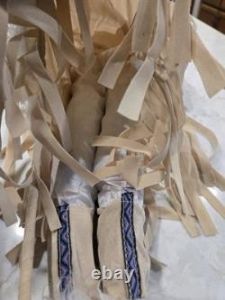 Poupée en porcelaine amérindienne vintage de 29 pouces, collection de poupées Kinnex, édition limitée