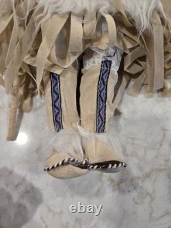 Poupée en porcelaine amérindienne vintage de 29 pouces, collection de poupées Kinnex, édition limitée