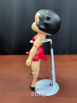 Poupée en porcelaine articulée Betty Boop vintage robe rouge 9