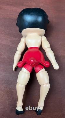 Poupée en porcelaine articulée Betty Boop vintage robe rouge 9
