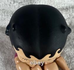 Poupée en porcelaine bisque articulée Betty Boop vintage des années 1980 à pois roses