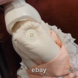 Poupée en porcelaine bisque parienne émérite victorienne vintage de 28 pouces