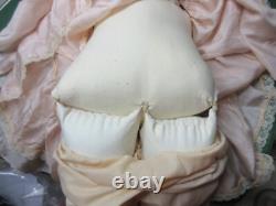 Poupée en porcelaine d'artiste signée OOAK vintage 30 Rachel robe d'enfant vintage