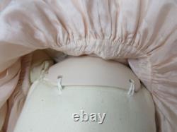 Poupée en porcelaine d'artiste signée OOAK vintage 30 Rachel robe d'enfant vintage