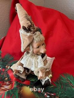 Poupée en porcelaine de 10 pouces, Certificat de Garantie, Fait Main en Italie, Édition Limitée Elf