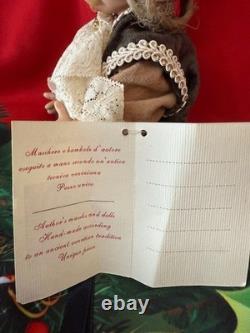 Poupée en porcelaine de 10 pouces, Certificat de Garantie, Fait Main en Italie, Édition Limitée Elf