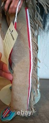 Poupée en porcelaine de chef indien amérindien faite main 22 pouces, prix de 2ème place