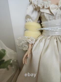 Poupée en porcelaine de collection Franklin Mint Princesse Diana robe de mariée bouquet neuve en boîte