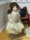 Poupée En Porcelaine De Petite Fille En Miniature Pour Maison De Poupée Artisanale Vintage échelle 1:12
