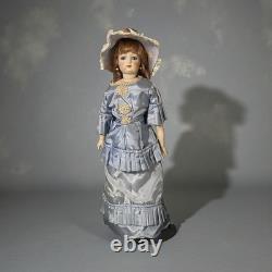 Poupée en porcelaine de style Gibson Girl vintage, mode victorienne artisanale, reproduction 17 pouces