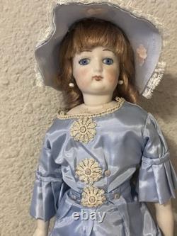 Poupée en porcelaine de style Gibson Girl vintage, mode victorienne artisanale, reproduction 17 pouces